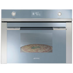 Smeg SFP4120PZ Linea Aesthetic Compact Single Oven, Stainless Steel